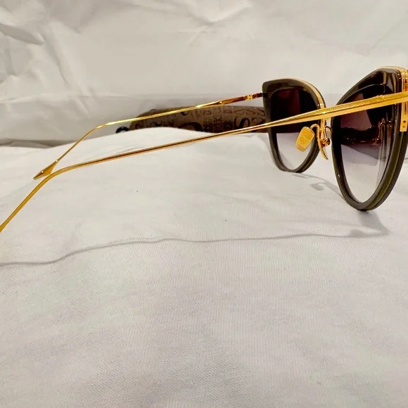 NEW! DITA HEARTBREAKER 2207-D-GRY-GLD-56; GRY & GOLD FRAME W/ GRAY GRADIENT LENS Amazon.com: Dita Heartbreaker Sunglasses 22027D Stone Grey  main image 3